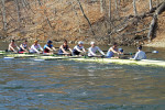 The men’s heavyweight crew bested Columbia and penn in the varsity eight with a time of 5:23.4 and won the blackwell Cup on saturday in philadelphia.