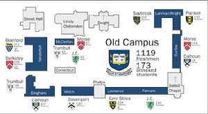 After a space crunch caused a whirlwind of housing confusion last year as colleges struggled to find last-minute annex space, administrators decided to allocate annex space on Old Campus before this year's room draw. The new scheme places most of the annex students in Vanderbilt Hall, where they will share space with Berkeley and Branford College freshmen, and McClellan Hall, which will house only upperclassmen.