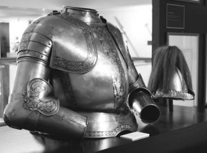 Armor is on view at an exhibition about the history of the Swiss Guards, currently on view at the Knights of Columbus Museum. The Catholic organization — founded in New Haven in 1882 — opened the museum six years ago, but it is not a popular destination for Yalies.