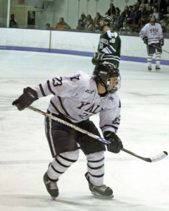 Yale hockey player J.F. Boucher ’08 hails from Rosemere, Quebec, one of the University’s few international athletes.