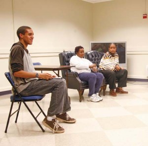 Yale-New Haven Hospital workers speak about the ongoing effort to unionize hospital employees at a “Worker’s Tea” held by the Afro-American Cultural Center on Wednesday.