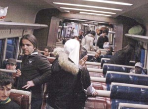 Passengers travel to Grand Central Station Sunday night. The route will not see an increase in fare following commuter opposition.