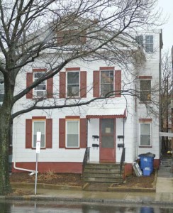 This now-quiet home at 512 Chapel St. was the site of Tuesday night’s alleged arson, which has sparked controversy both on and off campus.