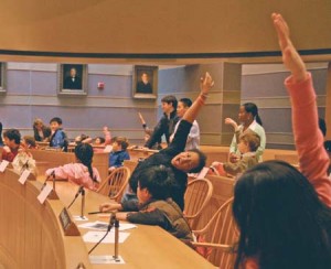 Local third-graders eager to ask Mayor John DeStefano questions about his tenure and other topics visit City Hall on a field trip Wednesday afternoon.