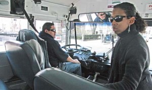 Yale buses such as this one are becoming easier for students to find, thanks to an expanded GPS locator system announced by transportation officials.