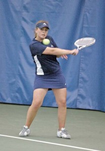 Women’s tennis player Christine Alford ’07 used connections built at last year’s WISER conference to secure a summer internship.