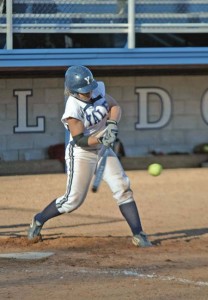 An Eli batter swings through a pitch from a University of Massachusetts pitcher on March 28. This weekend, the Bulldogs went 3-1 in a series against Brown.
