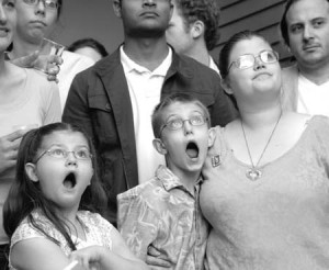 Renee Wells, right, a disabled war veteran and single mother to Megan, 8, and Kenny, 10, iwill move into a new house built by first-year architecture students through the Yale School of Architecture’s First Year Building Project.