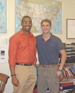Admissions officers Alex Richardson ’07 and Mark Dunn ’07 are currently planning trips to visit high schools across the country.