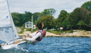 An Eli sailor competes last fall. The coed team won the Navy Invite in Annapolis, Md., but struggled at Dartmouth’s Captain Hurst Bowl.