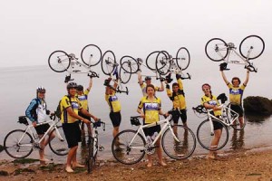 Dozens of students completed the 2006 Habitat for Humanity Bike Challenge, which is changing to a Habitat Challenge without bikes.