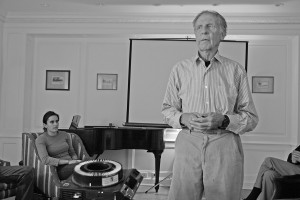 Mountaineer and “legend” Fred Beckey spoke on his love of the outdoors at a Trumbull College Master’s Tea yesterday.