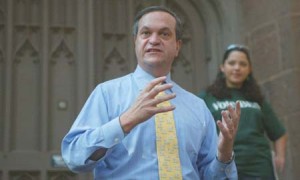 Mayor John DeStefano Jr. speaks. His salary has increased at a rate significantly higher than that in similar Conn. cities since 1994.
