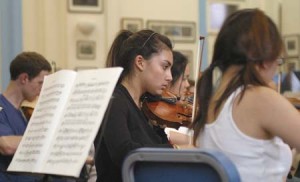 Alex Weill MUS ’08 plays in the Yale Philharmonia Orchestra. The Music School’s orchestra is traveling to Beijing in July 2008 to perform in the city’s Cultural Olympiad.
