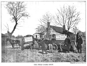 Photography scholar Alan Trachtenberg discussed Civil War photos, including “The Field Darkroom,” at a talk Tuesday.