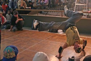 The New Haven Breakdancers perform at the Peabody Museum on Monday in celebration of Martin Luther King, Jr. Day.