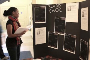Over 150 student and faculty signatures were collected yesterday at the “Blood Chocolate” drive, which took place in Woolsey Rotunda.