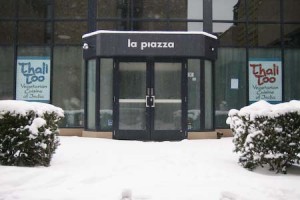 Indian restaurant Thali Too will open where the Italian restaurant La Piazza once stood. This is one of eight new stores opened by University Properties.