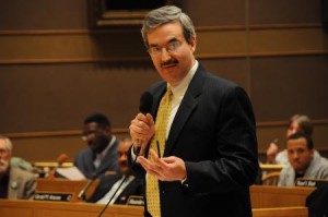 Ward 5 Alderman Jorge Perez proposed amendments relating to the police chief's salary and the creation of a waste-management authority.