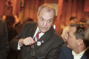 Mayor John DeStefano Jr., pictured here on election day last year, will speak on last summer’s immigration raids in Boston on Monday.