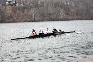 Yale rowers compete at the Cayuga Cup on the Housatonic on Saturday against Cornell and Syracuse.