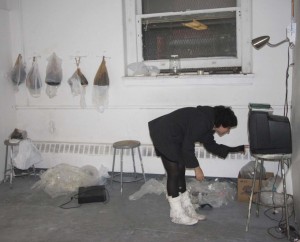 Aliza Shvarts ’08, pictured here in her studio in April, will present new work as part of a larger piece at the Tate Modern in London. Her controversial senior project, in which she claimed she self-induced miscarriages after inseminating herself, ignited an uproar on campus and across the country this spring.