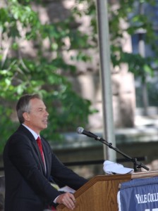 Former British Prime Minister Tony Blair spoke at Class Day last Sunday. He will be at Yale starting this fall for a three-year teaching stint.