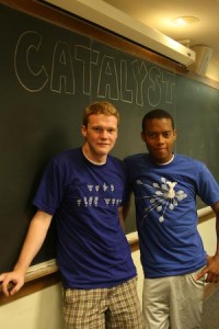 Founders of Catalyst Apparel Robert Henehan ’10 and Vincent McPhillip ’10 spent the summer developing their business plan with a $5,000 YEI grant.