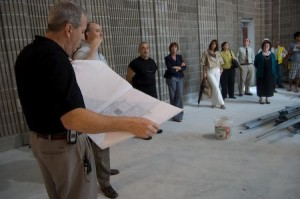 New Haven officials on Tuesday led a hard-hat tour of the new Cooperative Arts & Humanities High School, which is set to reopen by the end of 2008.
