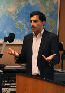 Devesh Kapur, a University of Pennsylvania professor, spoke yesterday about the lagging quality of Indian universities.