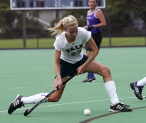 Ashley McCauley ’10 leads her team in goals, with five, and will be an important factor in games this weekend in upstate New York against Ivy foe Cornell and an undefeated Syracuse team.