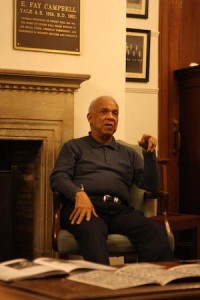 Reverend Reginald Green, a former Freedom Rider, talked about his experiences in the Dwight Hall library Tuesday. Green stressed the importance of individuals, saying that “each role is like a spoke.”