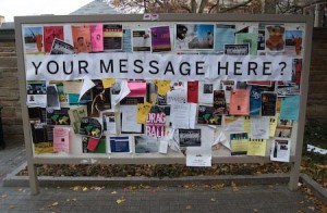 The recent crackdown has sparked controversy on campus regarding the role of the flyer police in moderating bulletin boards.