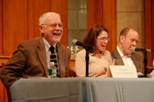 A panel about class at Yale takes place Monday. Jon Butler, Jennifer Klein, Jeff Brenzel and Marichal Gentry spoke; Joseph Gordon was the moderator.