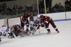 The men’s hockey team scored eight goals this weekend against Harvard and No. 19 Dartmouth to launch themselves into sole possession of first place in the ECAC and at least a share of the Ivy League Championship.