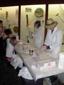Children enjoy hands-on activities and demonstrations Saturday at the Peabody Museum.