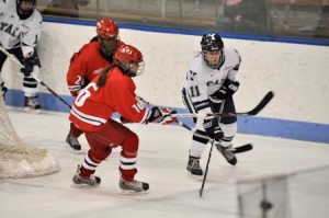 Aleca Hughes ’12, who had five shots against Brown on Tuesday, takes on RPI last Friday. Hughes has scored seven goals so far this season.