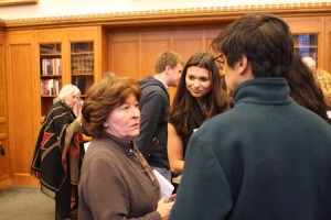 Lousie Arbour spoke at the Law School on Monday about the relationship between peace and justice.