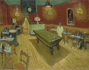 Vincent van Gogh’s renowned 1888 painting “The Night Café,” which is housed in the Yale University Art Gallery.