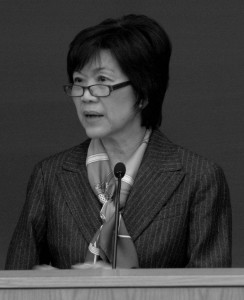 Heng Chee Chan, Singapore’s ambassador to the United States, gave the keynote speech at the Asia Tomorrow conference Saturday.