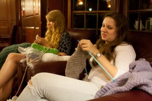 Yale knitters, whose ranks include Yale College Dean Mary Miller, can be found all around the University.