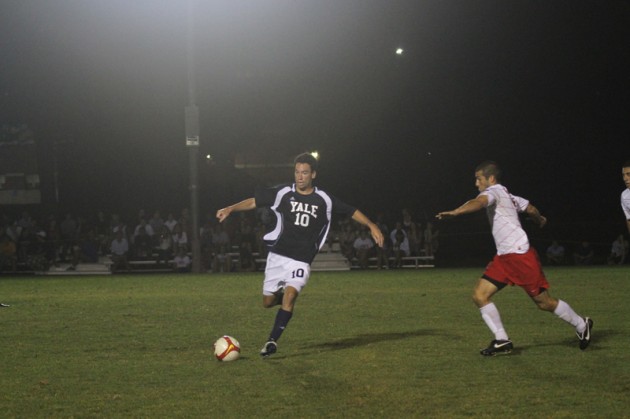 Midfielder Eric Meyer ’11 has one assist on the season for the men’s soccer team.
