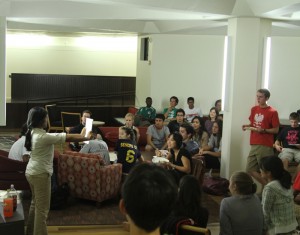 Members of the Morse College Council convened in the newly renovated college’s common room on Tuesday night.