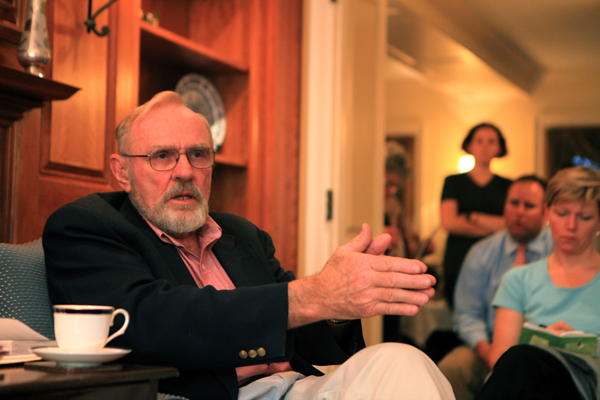 Sustainable agriculture expert Fred Kirschenmann spoke at Saybrook College on Tuesday.