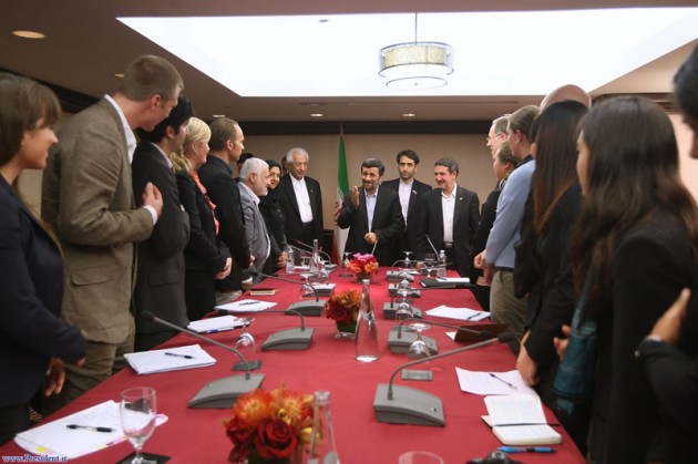Thirteen Yale students met with Iranian President Ahmadinejad after his controversial speech at the UN last Thursday.