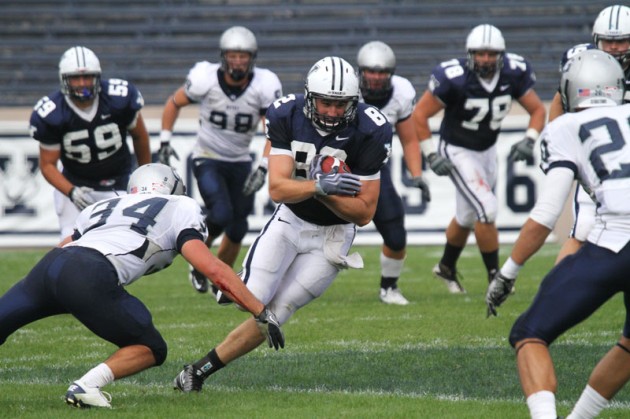 Wide receiver Jordan Forney ’11 is second on the Bulldogs in receiving with 10 catches for 114 yards through the team’s two games.
