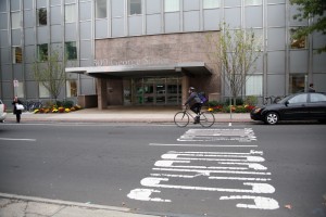 The downtown crossing area by 300 George Street is changing because of the
laboratory space at the Medical School.