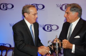 University President Richard Levin hopes the program will build on the two-year old Yale India initiative.