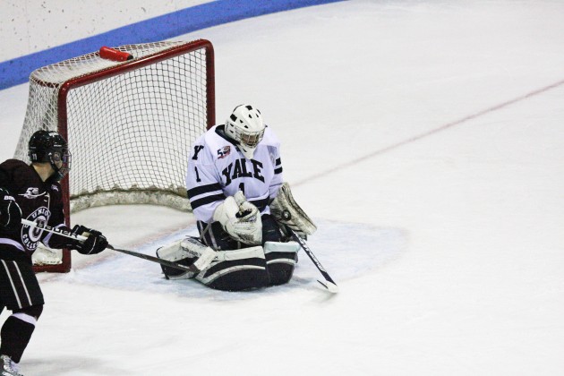 Goaltender Ryan Rondeau ’11 has restrict opponents to 1.74 goals per game, the second-best mark in the nation.