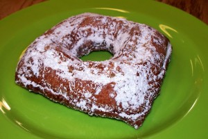 Orangeside Luncheonette owner Tony Poleshek says his square doughnuts are an homage to New Haven urban planning.